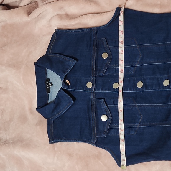 NWOT Denim Romper - Picture 7 of 10